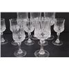 Image 2 : (10) Diamond Point Stemmed Crystal D'Arques 4 - Sherry & 6 - Aperitif's