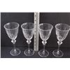 Image 3 : (4)Crystal D'Arques 8 1/2" Stemmed Glass Wines