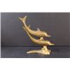 Image 2 : Brass Dolphins 9 1/2" Tall