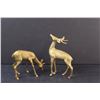 Image 2 : (2) Brass Deer Figurines