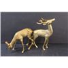 Image 3 : (2) Brass Deer Figurines