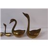 Image 2 : (4) Brass Swans - Misc. Sizes