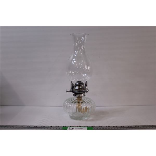 13  Glass Oil Lamp with Chimney