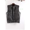 Image 1 : *One Stop Bike Shop Medium Leather Vest - Made in Pakistan