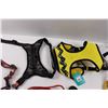 Image 2 : (2) Dog Harnesses (Medium and Large), Brush, Pet Leash, Collar, Dog Toy Ball and Rings, Pet Nail Cli