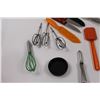 Image 3 : Various Kitchen Utensils - Spatulas, Peelers, Knives, Whisk, Spoons, Pepper Grinder, Grader/Zesters,