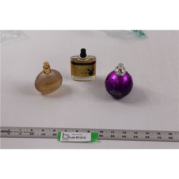 (3) Used Bottles Perfume - Avon, Playboy VIP, Mysterious ROCK