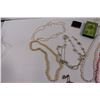Image 4 : Various Jewelry - Necklaces, Bracelet, Brooch/Earrings etc. & Small Compact