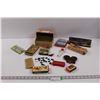Image 1 : Vintage Boxes, Fortune Telling Favor Cake Set, Handy Counter, Paint Set, Playing Cards, Shooter Marb