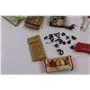 Image 3 : Vintage Boxes, Fortune Telling Favor Cake Set, Handy Counter, Paint Set, Playing Cards, Shooter Marb