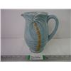 Image 1 : Vintage Beswick Palm Tree Vase Pitcher in Bright Blue