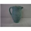 Image 3 : Vintage Beswick Palm Tree Vase Pitcher in Bright Blue