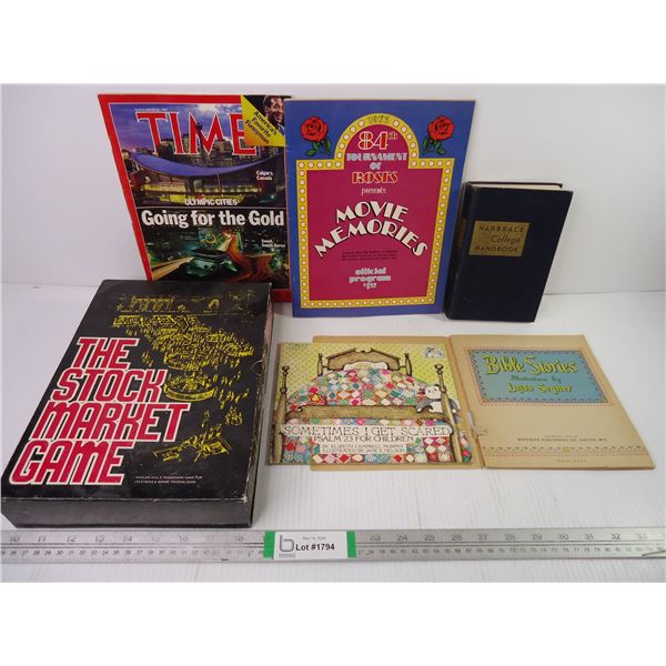 Rose Parade Program Book Stock Market Game-1987 TIME,1973 Tourn. of Roses Parade Program ...