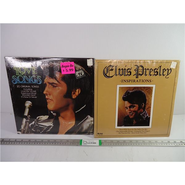 (2) Elvis Vinyl Records