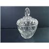 Image 4 : Crystal Footed Fruit Bowl, Cut Glass Sugar Bowl and (2) Clear Glass Bowls