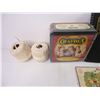 Image 4 : Tin of Crayons,1954 Daily Diary, Box of Ornaments,(2) Rolls of Thin Yarn,(8) Knitting Needles and mi
