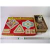 Image 1 : Vintage Spirograph and Box of Checker, Chess and Dice