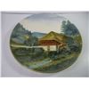 Image 2 : Vintage Collector Plate from Germany and Wooden Bowl Platter Hand Painted