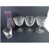 Image 3 : Cystal Glass Ashtray and several pieces of assorted Glassware and (2) Small Vases