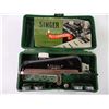 Image 2 : Vintage Singer Buttonholer and Book