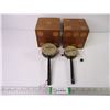 Image 1 : Pair of Wooden Dice and Pair of Spinning Hand Drums from Nassau