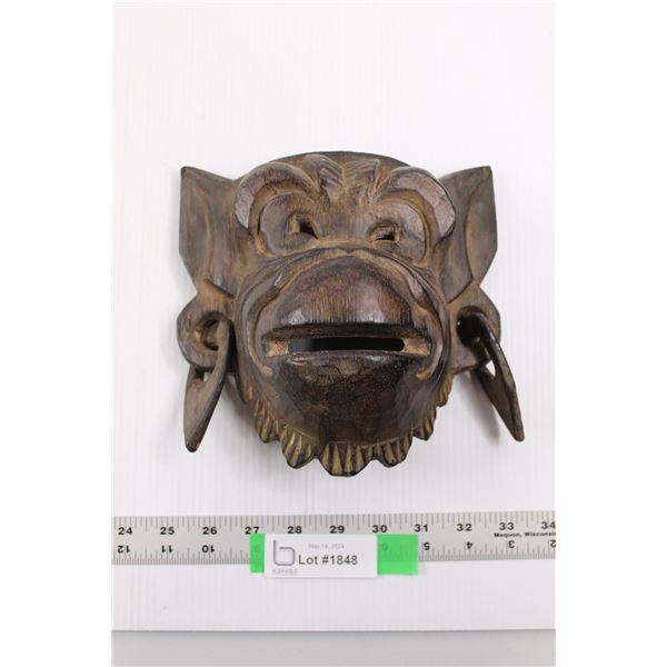 Indonesian Carved Wooden Monkey Mask