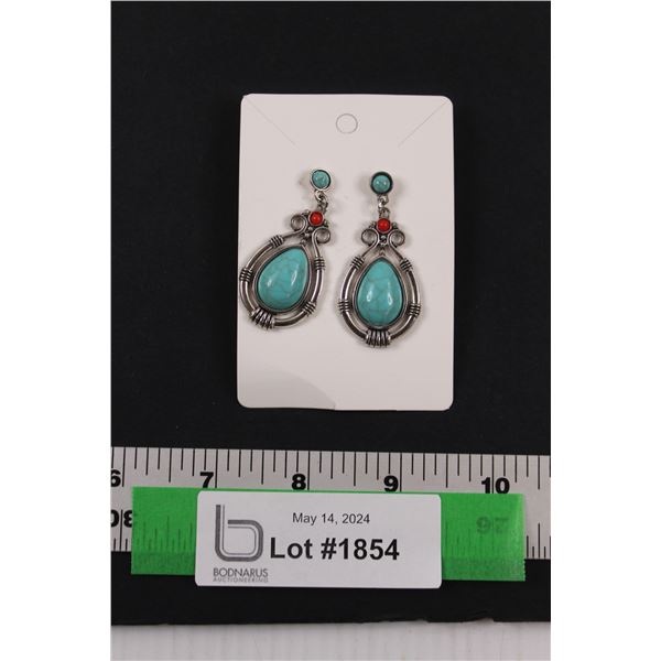 Turquoise Pendant Style Earrings