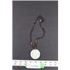 Image 1 : Asian Inspired Jade Pendant w/Cord Necklace