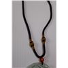 Image 4 : Asian Inspired Jade Pendant w/Cord Necklace