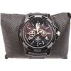 Image 2 : Black Men's Genius Army Watch w/ Webbed Fabric Band - Blemish inside Face Crystal