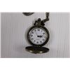 Image 4 : Bronze Tone Quartz Pocket Watch w/ Golf Detail