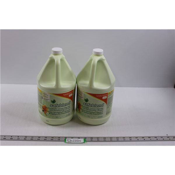 (2) 4L Jugs SafeBlend Bio-Enzymatic Grease Digester and Deodorizing Cleaner