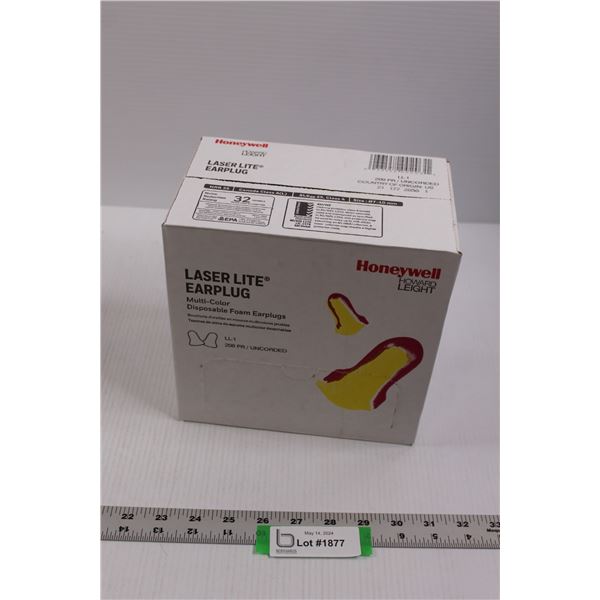 Box Honeywell Laser Lite Multi-Color Disposable Foam Earplugs (NEW) - 200pr / Uncorded