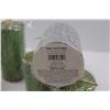 Image 4 : (5) Glittery Woven Pillar Candles - (4) 3x4"Green & Silver, (1) 3x6" Green