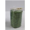 Image 3 : (4) Glittery Woven Pillar Candles - (2) 3x4"Green, (2) 3x6" Silver & Blue