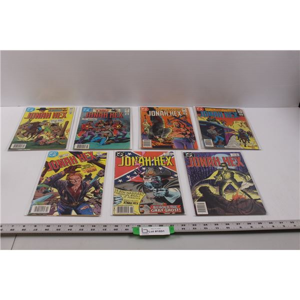 (7) Raw DC Comics "Jonah Hex" - 1982-1985 Issues No.59, 60, 62, 65, 96, 85 & 89(All Bagged w/Backer