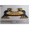 Image 1 : Two Old Cronies Live Here! Sign - 21 1/2" x 16"