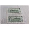 Image 3 : (2) Canadian 1973 $1 Bills