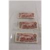 Image 4 : (3) Canadian 1974 $2 Bills