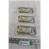 Image 1 : (3) Canadian 1973 $1 Bills