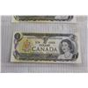 Image 3 : (3) Canadian 1973 $1 Bills