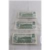 Image 4 : (3) Canadian 1973 $1 Bills