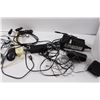 Image 3 : Various Electronics Cables,(2) Wired Mouse, Power Bar, A/C Adapters, Small Waste Bin etc.