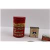 Image 2 : Vintage Tins (Red & White Baking Powder, Blue Ribbon Cayenne), Reckitt's Blue Bag, South Dakota Cup 