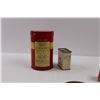 Image 3 : Vintage Tins (Red & White Baking Powder, Blue Ribbon Cayenne), Reckitt's Blue Bag, South Dakota Cup 