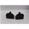 Image 3 : (2) Steel Book Ends Made of Concrete Anchor Stud/Angle Iron