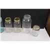 Image 3 : (8) Sealer Jars Of Various Makers & Size - Kerr, Ball, Improved Gem, Domglas