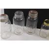 Image 2 : (6) Sealer Jars Of Various Makers & Size - Kerr, Improved Gem, Jewel