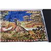 Image 3 : Vintage Italian Made "Pheasant" Throw Rug/Wall Tapestry - 39"x19"