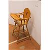 Image 2 : *Vintage Wooden Baby High Chair